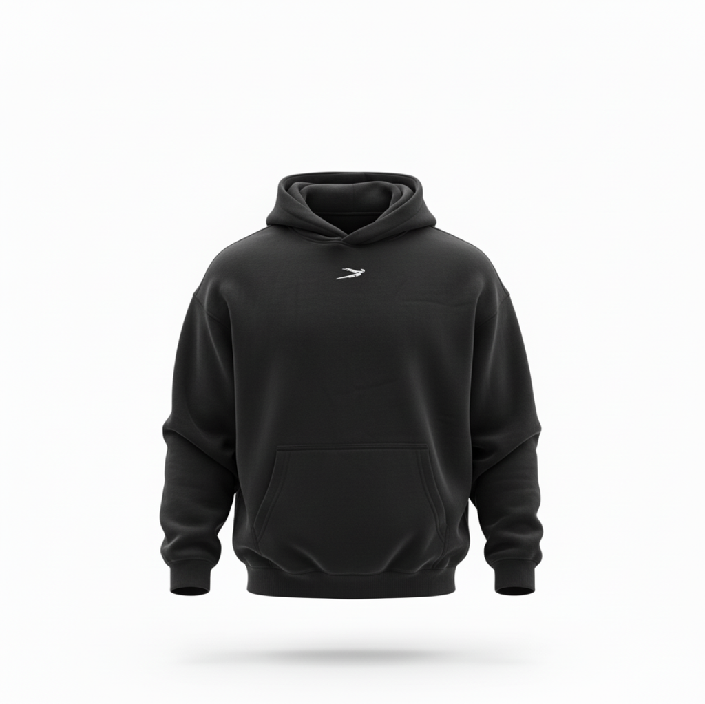 Oversized Pullover Hoodies Embroidered Logo