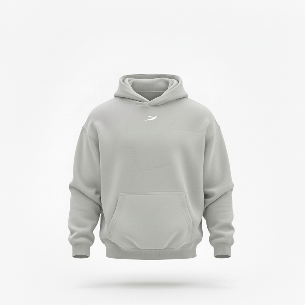 Oversized Pullover Hoodies Embroidered Logo