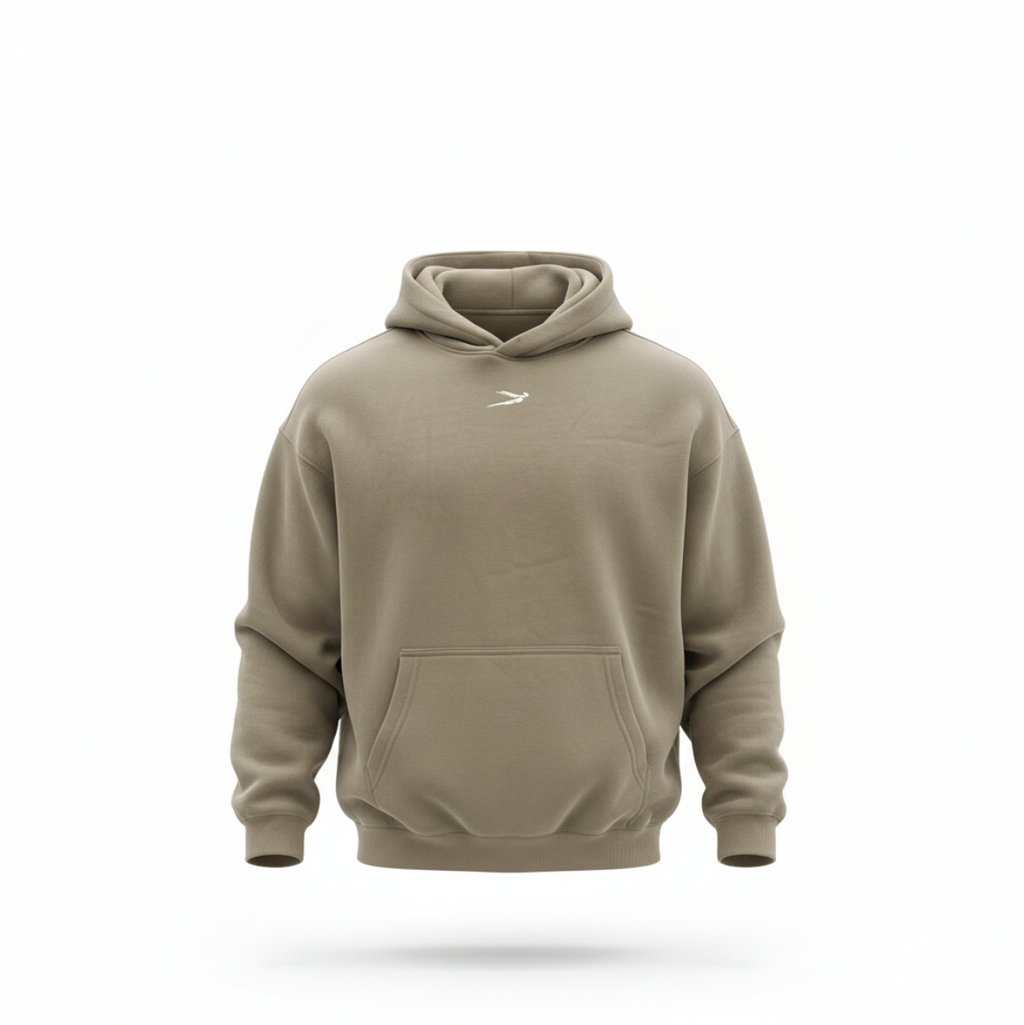 Oversized Pullover Hoodies Embroidered Logo