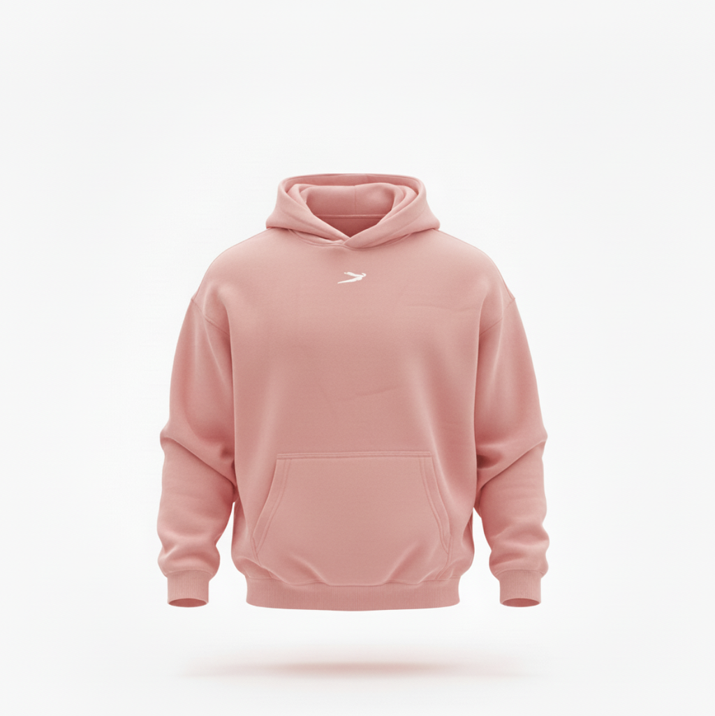Oversized Pullover Hoodies Embroidered Logo